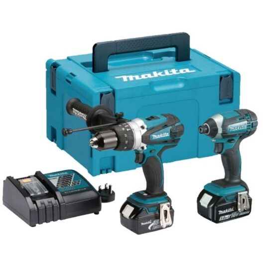 Makita - DLX2145TJ 18V lxt 2 Piece Combi Drill and Impact Driver Kit (2 x 5.0Ah Li-ion batts)