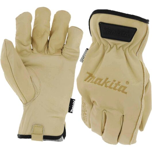 Makita Durahide Leather Gloves Beige XL Pack of 1