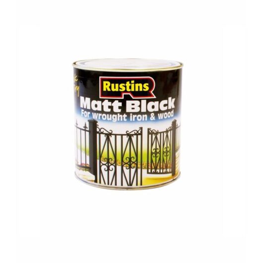 Matt Black Paint Quick Drying 500ml