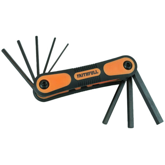 Metric Folding Hexagon Key Set, 8 Piece FAIHKSF8M - Faithfull
