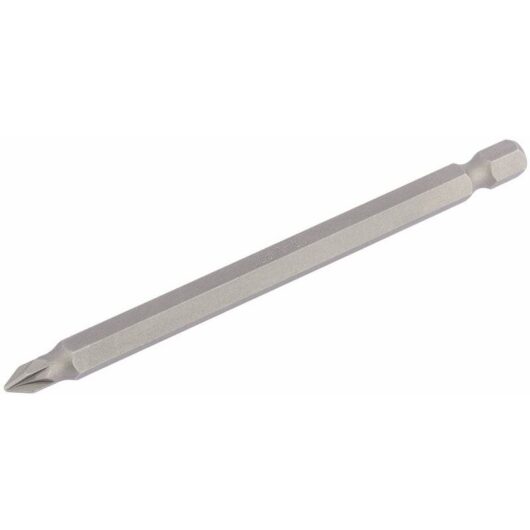 No.1 1/4 Hex. pz Type Insert Bit 100mm Long x 1 (64361) - Draper