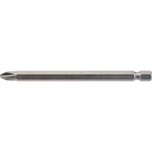 No.2 1/4 Hex. Cross Slot Insert Bit 100mm Long x 1 (64365) - Draper
