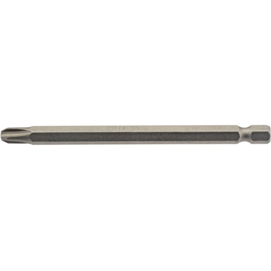 No.3 1/4 Hex. Cross Slot Insert Bit 100mm Long x 1 (64366) - Draper