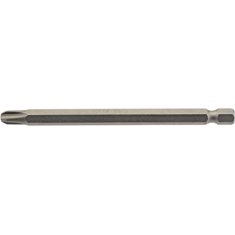 No.3 1/4 Hex. Cross Slot Insert Bit 100mm Long x 1 (64366) - Draper