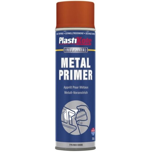 Plasti-Kote PKT10600 Metal Primer Spray in Red Oxide, 400ml