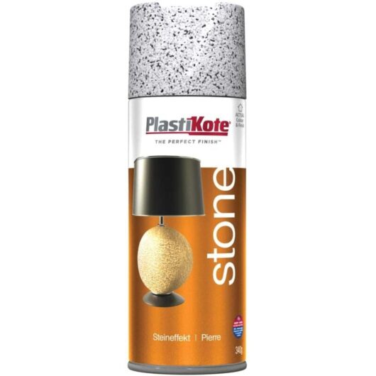 Plasti-Kote Stone Touch Spray Soap Stone 400ml - Durable, Easy-to-Use Surface Finish for Craft and Restoration Projects