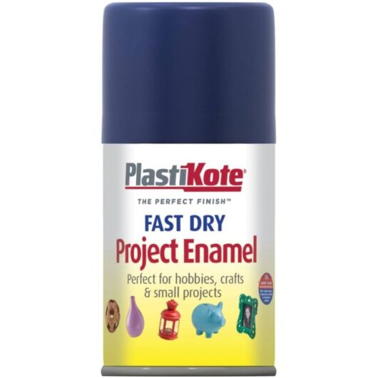 PlastiKote Fast Dry Enamel Aerosol Spray in Night Blue - 100ml