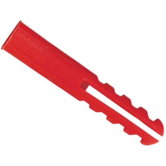 Plastic Expansion Plug Red Pack of 100 - Rawlplug