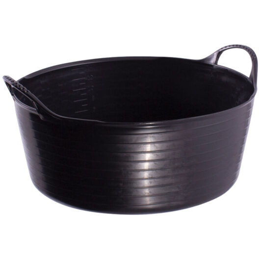 RED - Gorilla Tub Shallow 5 litre - Black - GORSP5GBK