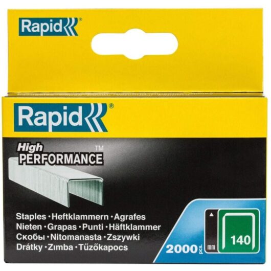 Rapid - 140/6 6mm Galvanised Staples (Box 2000) RPD1406