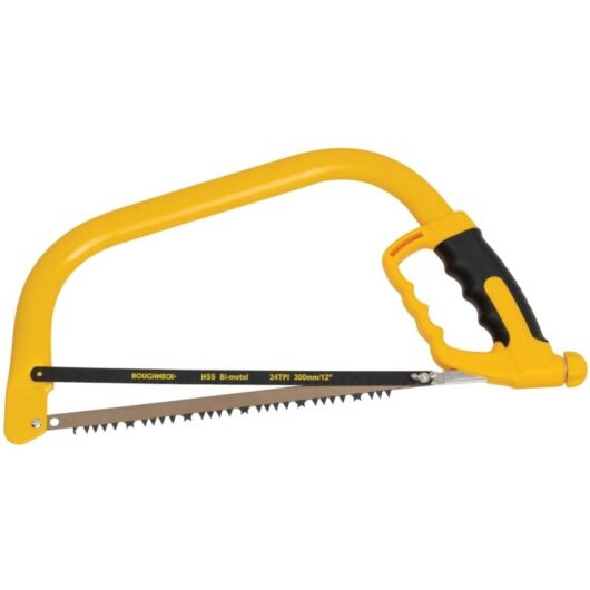 Roughneck 300mm (12-inch) Bowsaw with Durable Frame and Sharp Blade for Precise Cutting