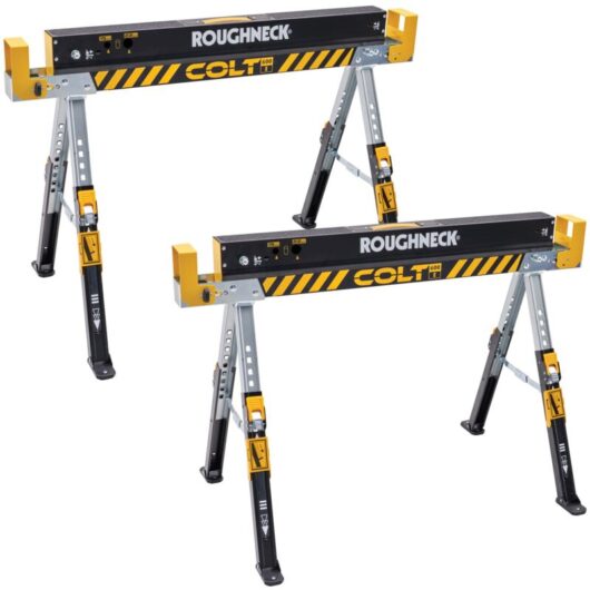 Roughneck - X2 Colt Adjustable 1178kg Capacity Sawhorses Trestles XMS24HORSE pair