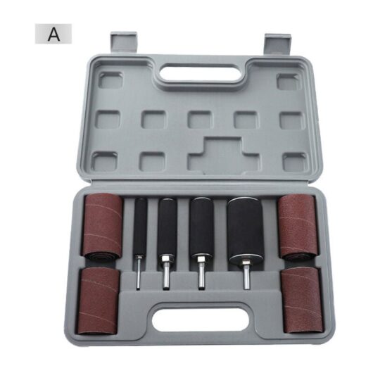 Sanding Drum, Drum Sander Kit Sanding Drum Tool Kit Spindle Sanding Tool Set 20pcs Sleeves with Case for Drill