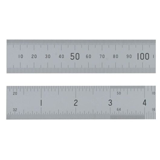 Satin Chrome Rule 300mm / 12in