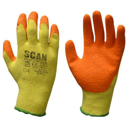 Scan - Knitshell Latex Palm Gloves - l (Size 9) scagloks