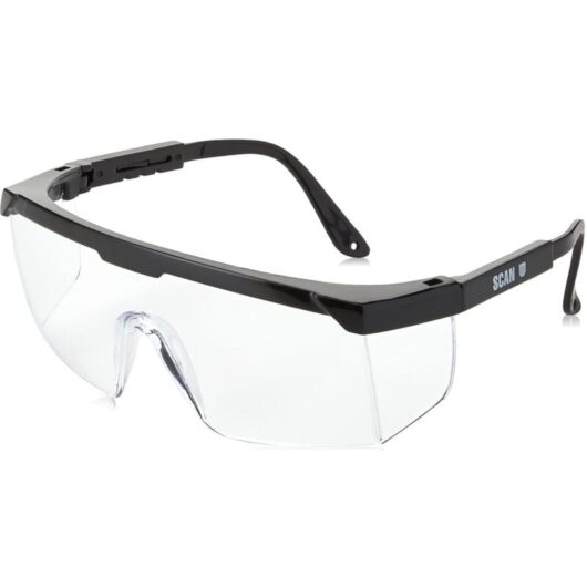 Scan - scappespclcl wraparound scratch resistant saftey glasses - Clear