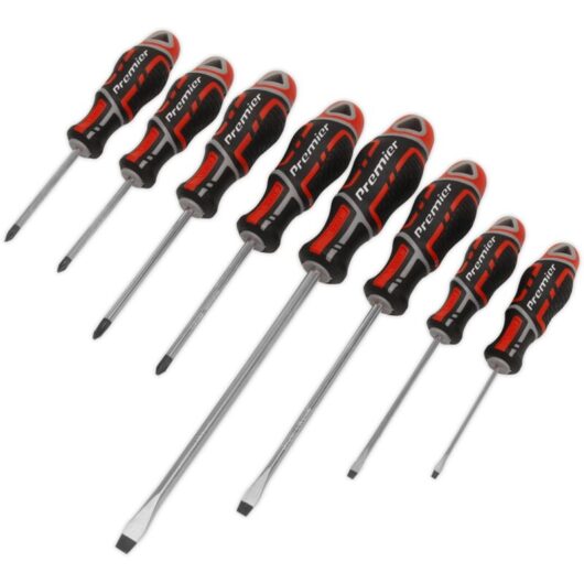 Sealey - AK4322 Premier GripMAX® Screwdriver Set 8pc - Red