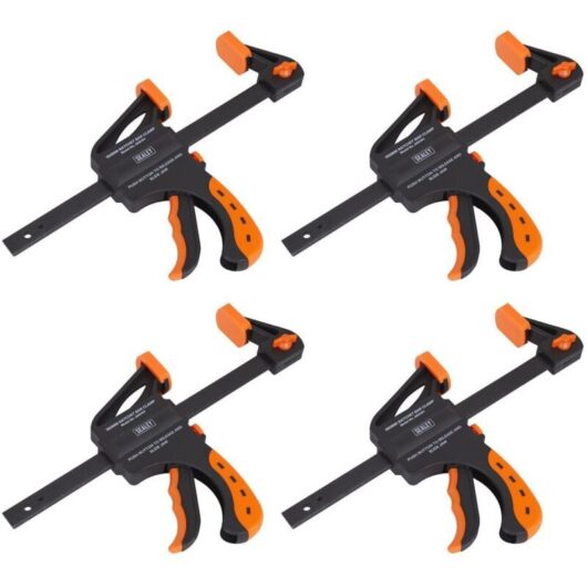 Sealey AK61014 Ratchet Bar Clamp Set 150mm 4pc