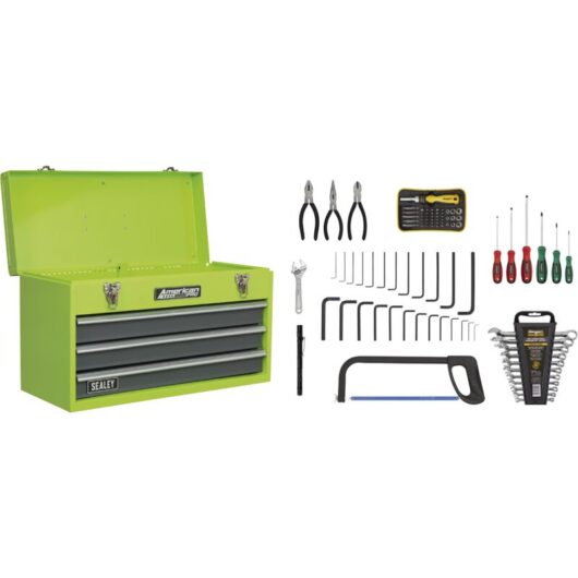 Sealey - AP9243BBHVCOM American PRO® Tool Chest 3 Drawer with 93pc Tool Kit