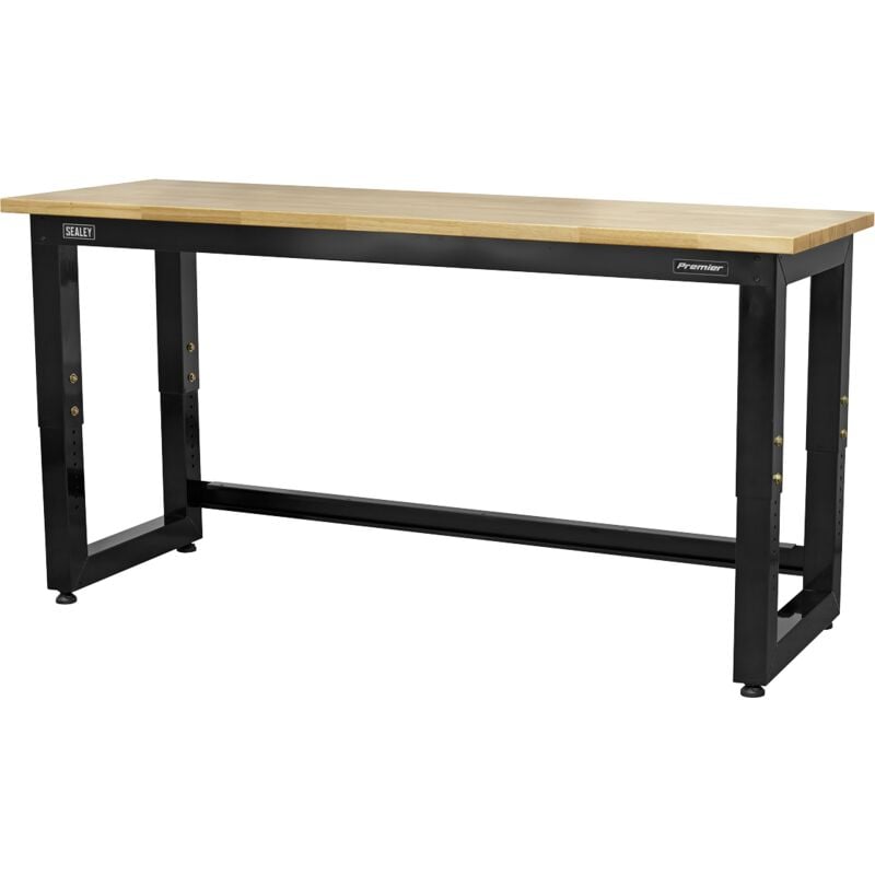 Sealey APMS22 Premier™ Heavy-Duty Steel Adjustable Workbench with Wooden Worktop 1830mm