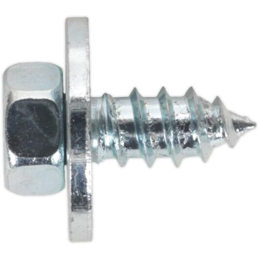 Sealey - Acme Screw with Captive Washer 12 x 1/2' Zinc bs 7976/6903/B Pack of 50