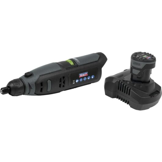 Sealey - CP108VMG SV10.8 Series Cordless Multipurpose Mini Grinder Kit 10.8V 2Ah