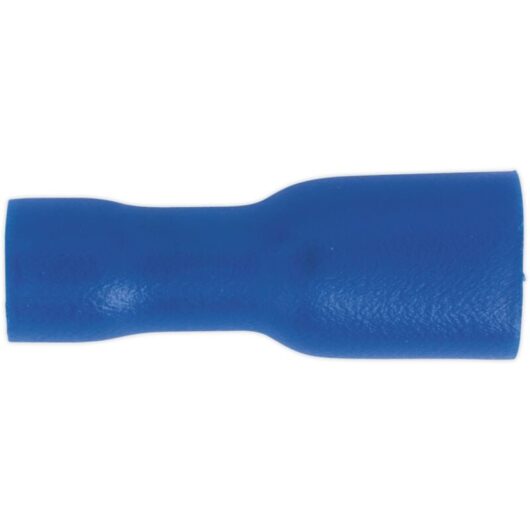 Sealey - Fully Insulated Terminal 4.8mm Female Blue, Pack of 100