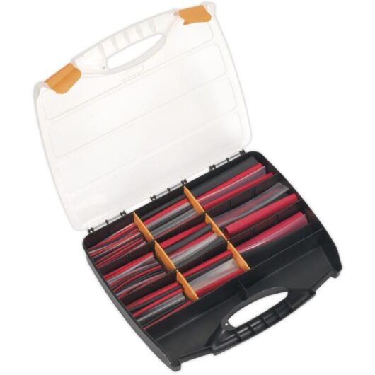 Sealey - HSTAL261MC Adhesive Lined Heat Shrink Tubing Assortment 100 & 150mm 261pc - Mixed Colours