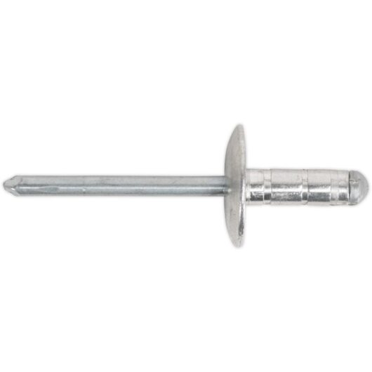 Sealey - RM4813L Aluminium Multi-Grip Large Flange Rivet 4.8 x 13mm - Pack of 200