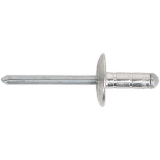 Sealey - RM4819L Aluminium Multi-Grip Large Flange Rivet 4.8 x 19mm - Pack of 200