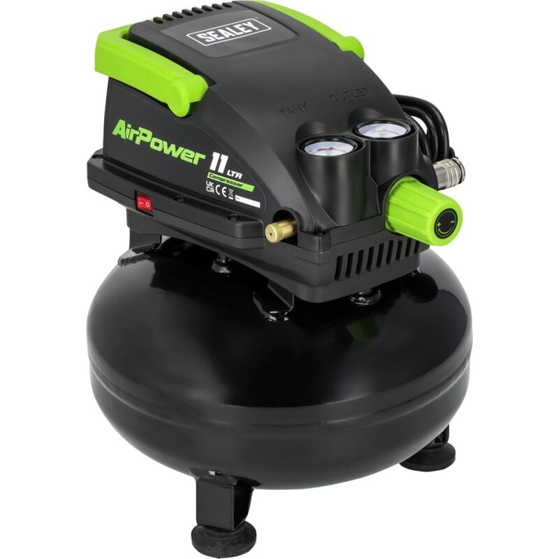 Sealey - SAC1100 11L Oil Free Direct Drive Air Compressor 0.5hp