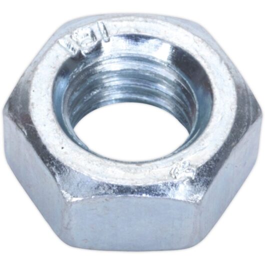 Sealey SN8 Zinc Plated Steel Nut M8, DIN 934 - Pack of 100