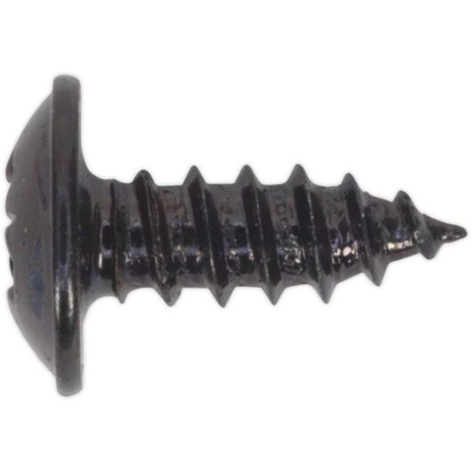 Sealey - Self Tapping Screw 3.5 x 10MM Flanged Head Black Pozi bs 4174 Pack of 100