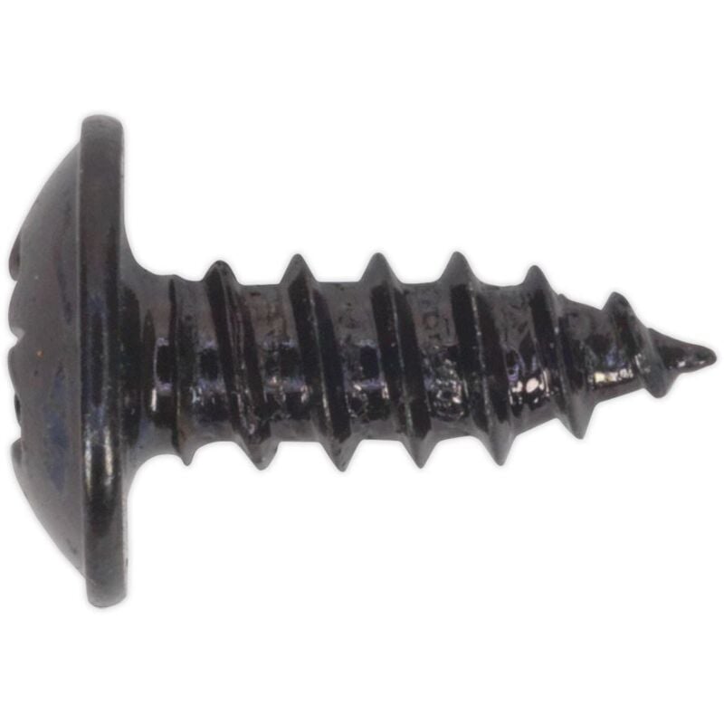 Sealey - Self Tapping Screw 3.5 x 10MM Flanged Head Black Pozi bs 4174 Pack of 100