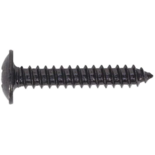 Sealey - Self Tapping Screw 4.2 x 25MM Flanged Head Black Pozi bs 4174 Pack of 100