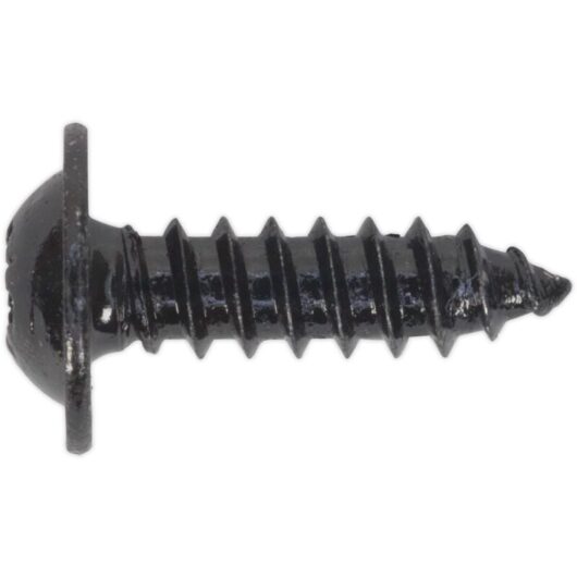 Sealey - Self Tapping Screw 4.8 x 16MM Flanged Head Black Pozi bs 4174 Pack of 100