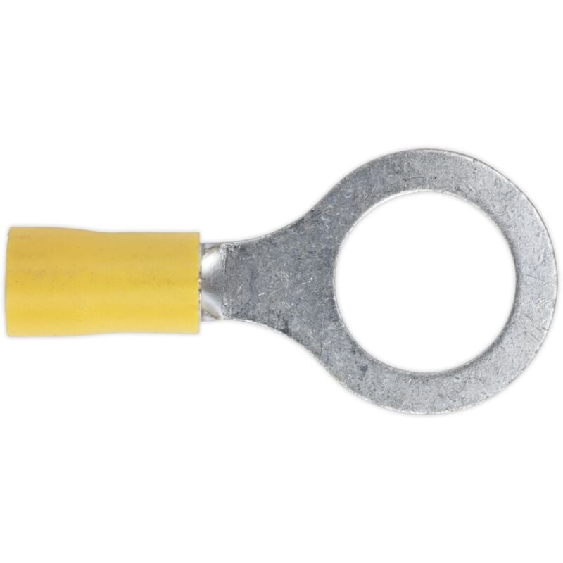 Sealey YT17 Easy-Entry Ring Terminal 13mm (1/2"), Yellow - Pack of 100
