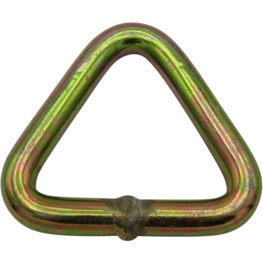 Securefix Direct - 50MM Zinc Plated Delta Link 5 Ton (Triangular Ring Fitting Lashing Secure Yellow Passivated)