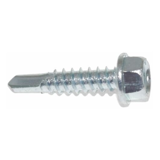 Self Drilling Screw Zinc 5.5 x 25mm Hex Head Pack of 100