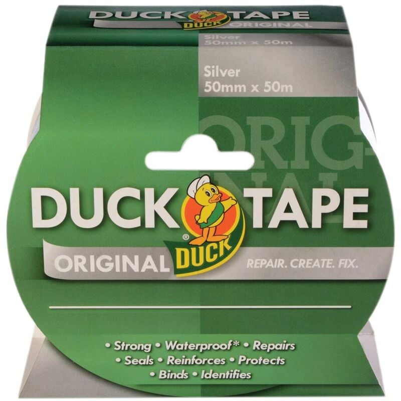 Shurtape Duck Tape® Original 50mm x 50m Silver - Heavy-Duty Multi-Purpose Adhesive Tape