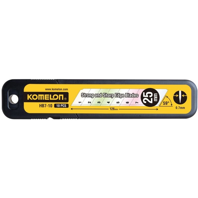 Snap-Off Blades 25mm (Pack 10) - KOMHB710