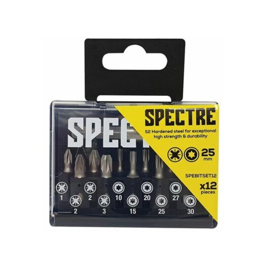 Spectre Bit Set, 12 Piece FORSPBSPZT12 - Forgefix