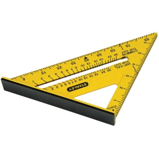 Stanley 12-Inch (300mm) Dual-Color ABS Quick Square Model STA46011 (STHT-46011, 46-011)