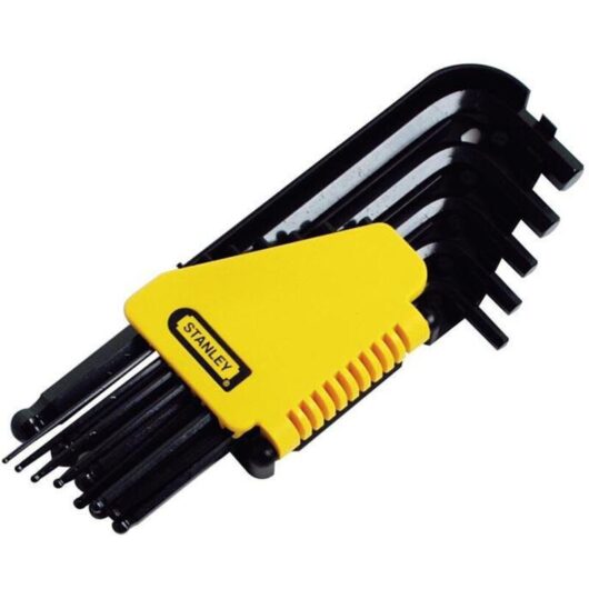 Stanley - Ball End Hexagon Key Set of 12 Imperial (1/16 - 3/8in) STA069257