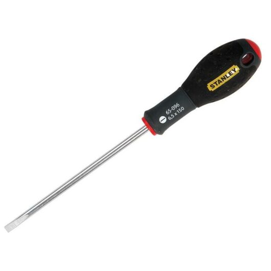 Stanley - FatMax Flat Head Screwdriver, 6.5mm Slotted Tip, 150mm Blade