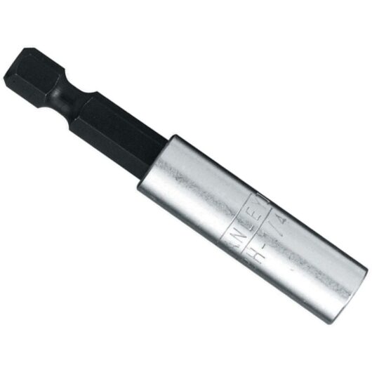 Stanley Magnetic Screwdriver Bit Holders, 60mm Adapter Pack of 5 for 1/4" (6.35mm) Screwdriver Bits