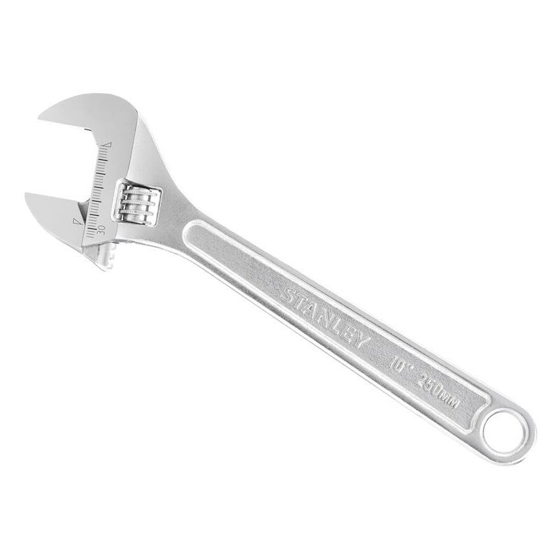 Stanley - Metal Adjustable Wrench 250mm 10in Capacity 33mm STA013123