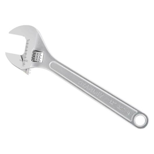 Stanley - Metal Adjustable Wrench 300mm 12in Capacity 38mm STA013156