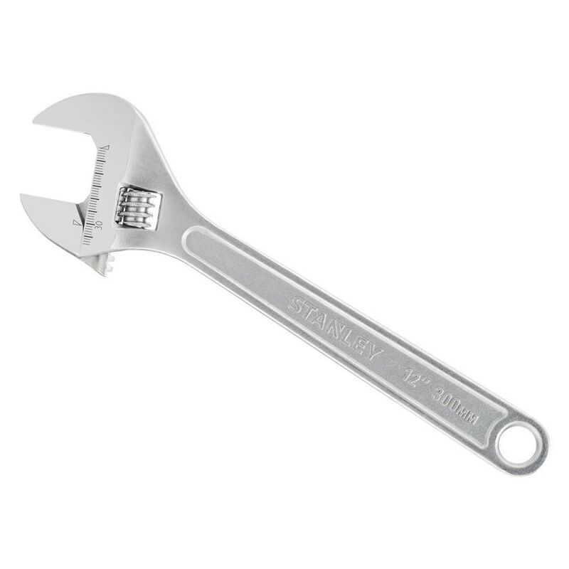 Stanley - Metal Adjustable Wrench 300mm 12in Capacity 38mm STA013156