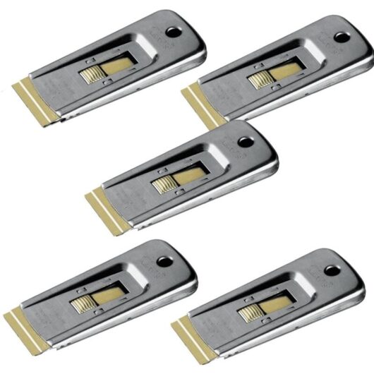 Stanley Razor Edge Scraper & 5 Blades STA028500 Perfect For Windows & Glass X5